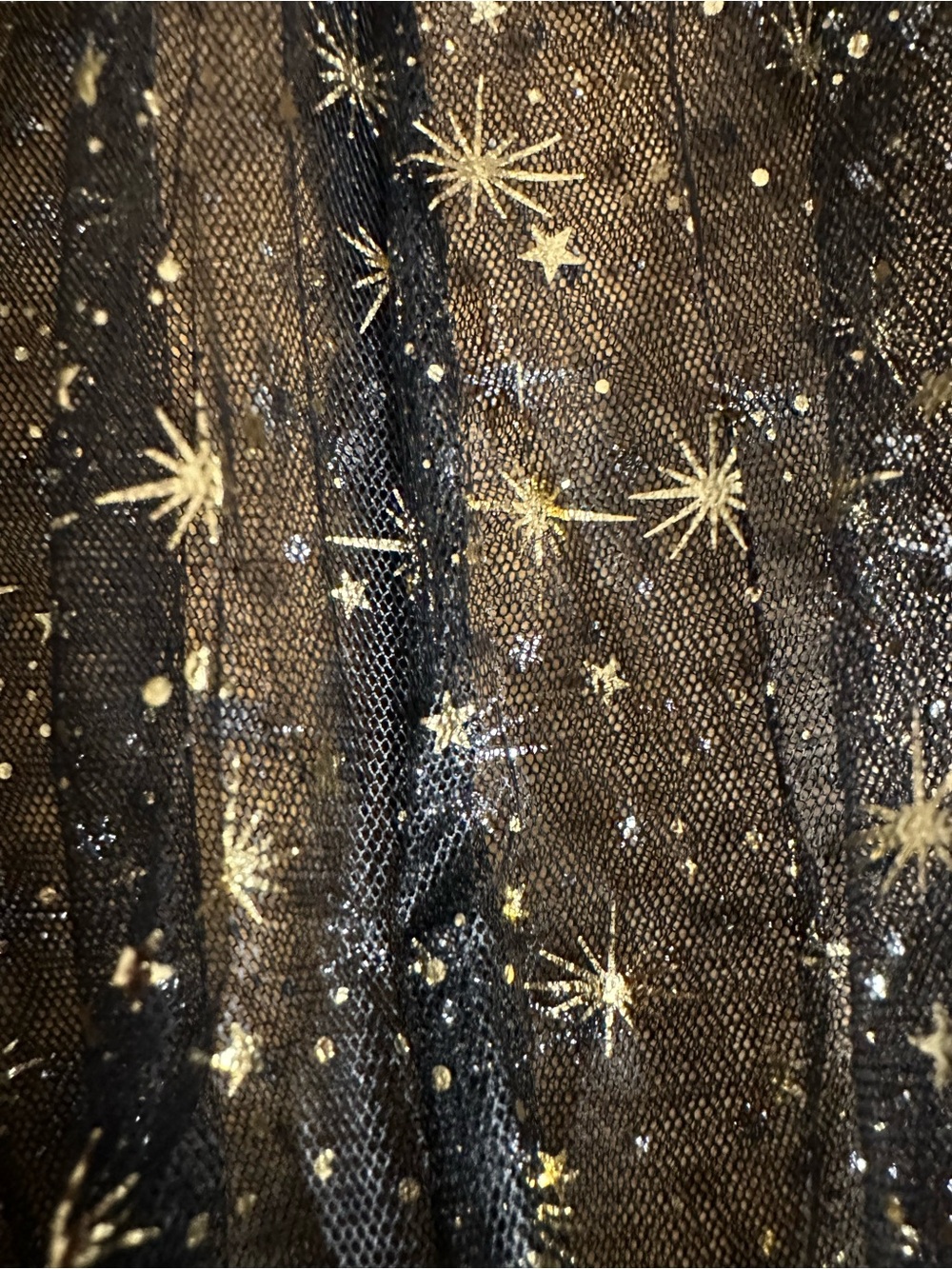 Sheer Black Star-Embellished Maxi Skirt - Picture 5 of 6